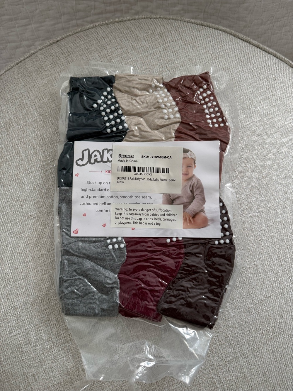 Baby Non-Slip Tights - Multi Color Pack